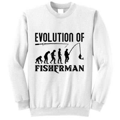 Evolution Of The Fishman Funny Fisherman Sweatshirt