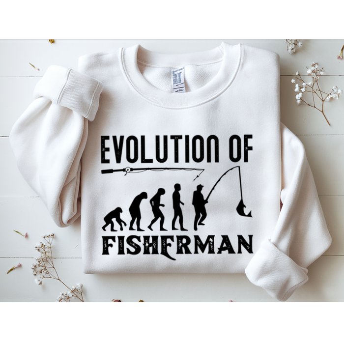 Evolution Of The Fishman Funny Fisherman Sweatshirt
