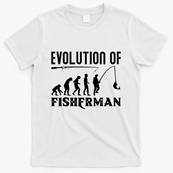 Evolution Of The Fishman Funny Fisherman T-Shirt