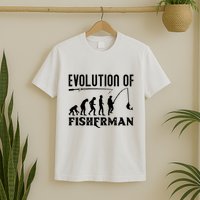 Evolution Of The Fishman Funny Fisherman T-Shirt