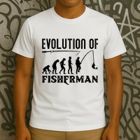 Evolution Of The Fishman Funny Fisherman T-Shirt