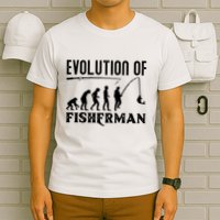 Evolution Of The Fishman Funny Fisherman T-Shirt