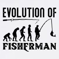 Evolution Of The Fishman Funny Fisherman T-Shirt
