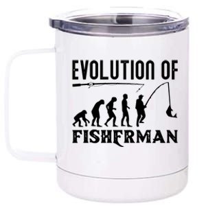 Evolution Of The Fishman Funny Fisherman 12 oz Stainless Steel Tumbler Cup