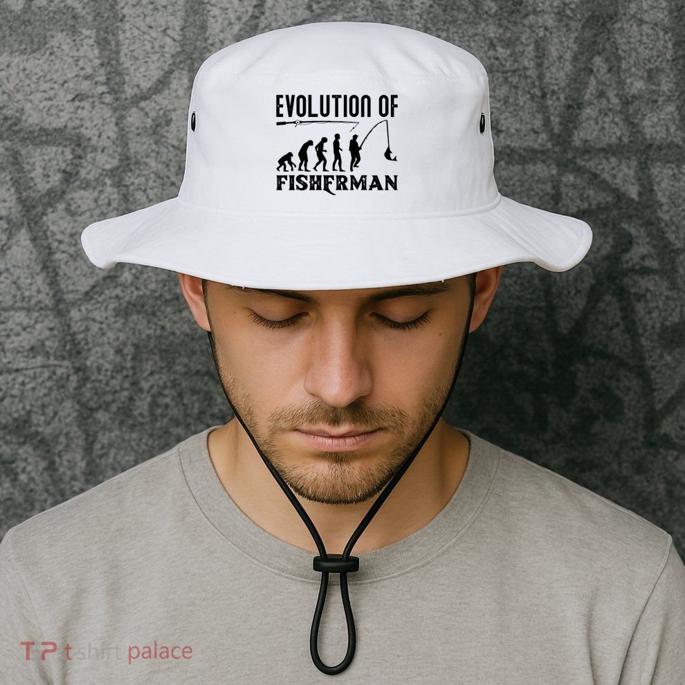 Evolution Of The Fishman Funny Fisherman Bucket Hat