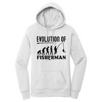 Evolution Of The Fishman Funny Fisherman Women's Pullover Hoodie