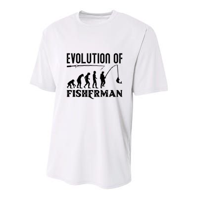 Evolution Of The Fishman Funny Fisherman Youth Performance Sprint T-Shirt