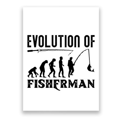 Evolution Of The Fishman Funny Fisherman Poster
