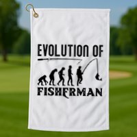 Evolution Of The Fishman Funny Fisherman Golf Towel