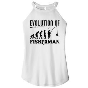 Evolution Of The Fishman Funny Fisherman Women's Perfect Tri Rocker Tank