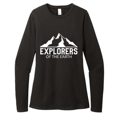 Explorers Of The Earth For Nature Lovers Illustration Gift Womens CVC Long Sleeve Shirt