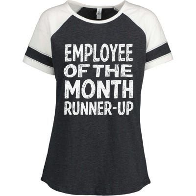 Employee Of The Month Runnerup Funny Office Humor Enza Ladies Jersey Colorblock Tee