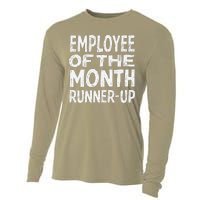 Employee Of The Month Runnerup Funny Office Humor Cooling Performance Long Sleeve Crew