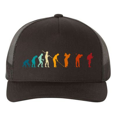 Evolution Of The Golfing Man Yupoong Adult 5-Panel Trucker Hat