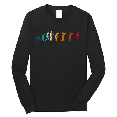 Evolution Of The Golfing Man Long Sleeve Shirt