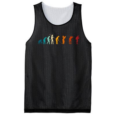 Evolution Of The Golfing Man Mesh Reversible Basketball Jersey Tank