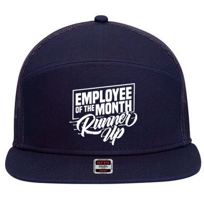 Employee Of The Month Runner Up 7 Panel Mesh Trucker Snapback Hat