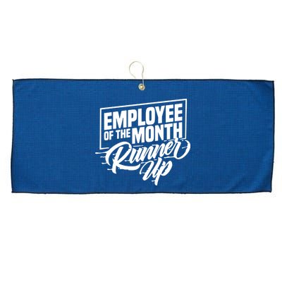 Employee Of The Month Runner Up Large Microfiber Waffle Golf Towel