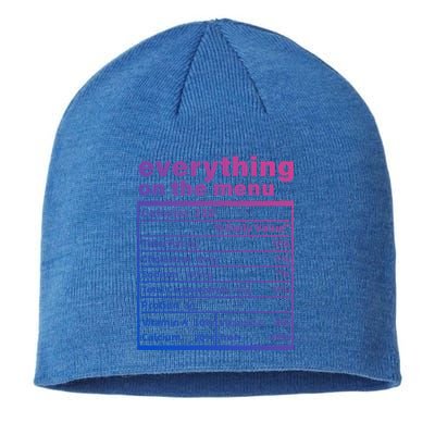 Everything On The U Nutrition Facts Thanksgiving Food Great Gift Sustainable Beanie