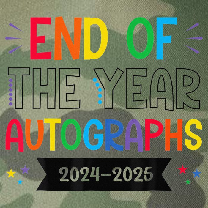 End Of The Year Autographs 20242025 Last Day Of School Legacy Tie Dye Trucker Hat