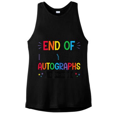 End Of The Year Autographs 20242025 Last Day Of School Ladies PosiCharge Tri-Blend Wicking Tank
