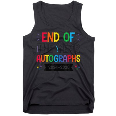 End Of The Year Autographs 20242025 Last Day Of School Tank Top