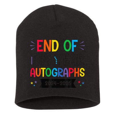 End Of The Year Autographs 20242025 Last Day Of School Short Acrylic Beanie
