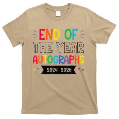 End Of The Year Autographs 20242025 Last Day Of School T-Shirt