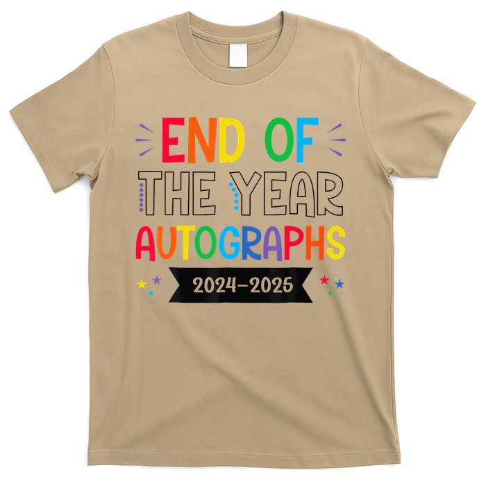 End Of The Year Autographs 20242025 Last Day Of School T-Shirt