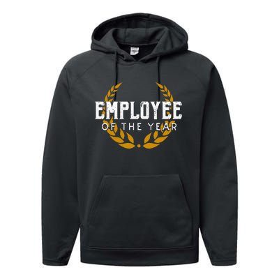 Employee Of The Year Office Work Performance Fleece Hoodie