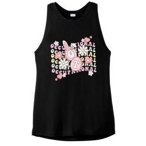 Easter Occupational Therapy Spring OT Assistant COTA OTA Ladies PosiCharge Tri-Blend Wicking Tank