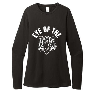 Eye Of The Tiger Inspirational Quote Workout Fitness Gift Womens CVC Long Sleeve Shirt