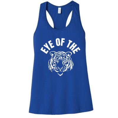 Eye Of The Tiger Inspirational Quote Workout Fitness Gift Women's Racerback Tank