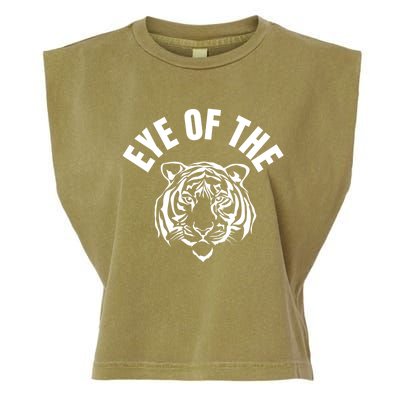 Eye Of The Tiger Inspirational Quote Workout Fitness Gift Garment-Dyed Women's Muscle Tee