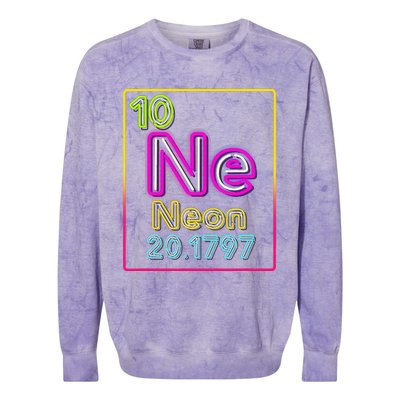 Element Of The Chemistry Periodic Table For Scientists Colorblast Crewneck Sweatshirt