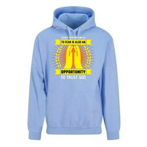 Every Opportunity To Fear Is Also An Opportunity To Trust God Unisex Surf Hoodie