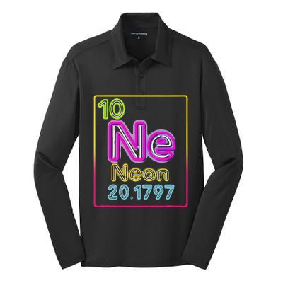 Element Of The Chemistry Periodic Table For Scientists Silk Touch Performance Long Sleeve Polo