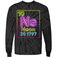 Element Of The Chemistry Periodic Table For Scientists Tie-Dye Long Sleeve Shirt