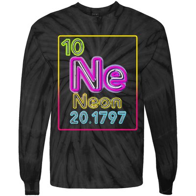 Element Of The Chemistry Periodic Table For Scientists Tie-Dye Long Sleeve Shirt