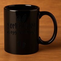 Easter Pregnancy Announcement Somebunny Is Eggspecting 11oz C Handle Ceramic Mug