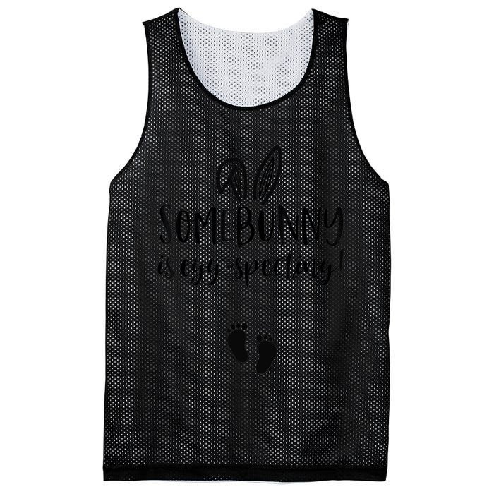 Easter Pregnancy Announcement Somebunny Is Eggspecting Mesh Reversible Basketball Jersey Tank