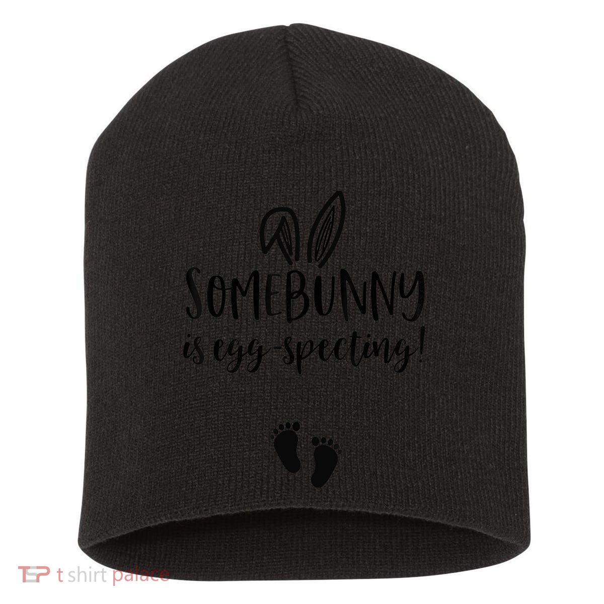 Easter Pregnancy Announcement Somebunny Is Eggspecting Short Acrylic Beanie