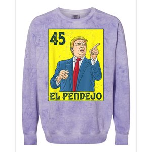 El Pendejo Anti President Donald Trump 45 Usa Vote Democrats Colorblast Crewneck Sweatshirt