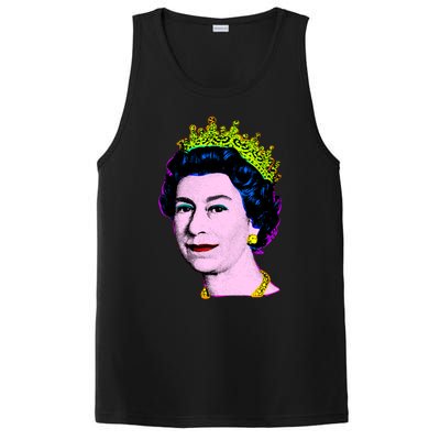 Elizabeth Pop Art Portrait Coronation Queen Of England Cool Gift PosiCharge Competitor Tank