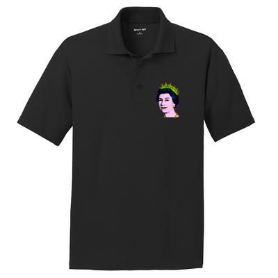 Elizabeth Pop Art Portrait Coronation Queen Of England Cool Gift PosiCharge RacerMesh Polo