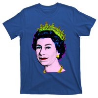 Elizabeth Pop Art Portrait Coronation Queen Of England Cool Gift T-Shirt