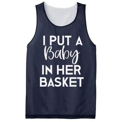 Easter Pregnancy Announcement Dad I Put A Baby In Mesh Reversible Basketball Jersey Tank