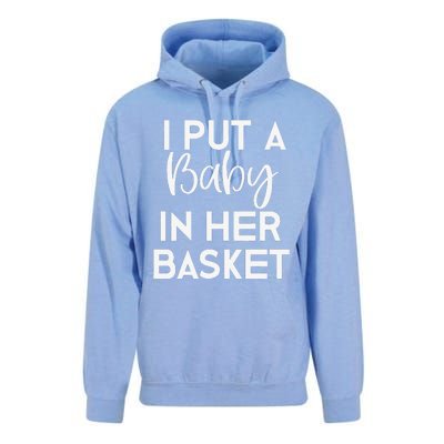 Easter Pregnancy Announcement Dad I Put A Baby In Unisex Surf Hoodie