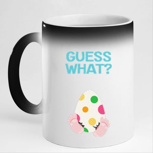 Easter Pregnancy Announcement For Gender Reveal Party 11oz Black Color Changing Mug