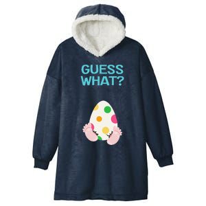 Easter Pregnancy Announcement For Gender Reveal Party Hooded Wearable Blanket